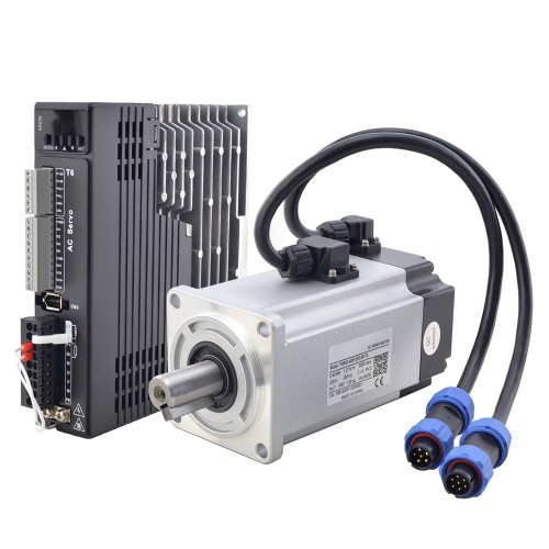 Serie T6 400W Kit Servomotor de CA T6-RS400H2B3-M17S IP65 3000rpm 1,27Nm con Freno y Codificador de 17 Bits