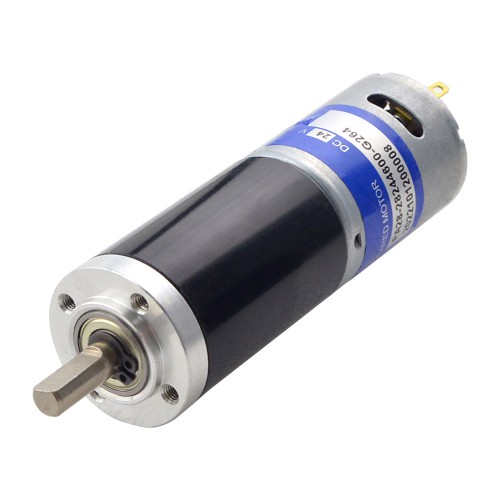 24V Mini CC Gearmotor PA28-28245800-G264 80,36N.cm/17RPM con 264:1 Reductores Planetario