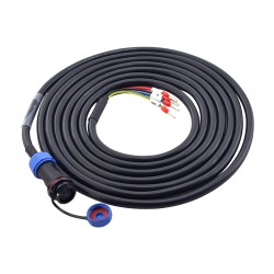 Cable de extensión de motor de 4 pines de 3m con conector de aviación IP65 para servomotor serie T6