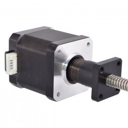 Tuerca de Tornillo Antiretroceso Motor Lineal Externo Nema 17 17E19S0406AB-300RA Plomo 2mm Longitud 300mm
