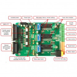 Controlador de motor paso a paso de 3 ejes ST-6560 (compatible con MACH3, KCAM4, EMC2)