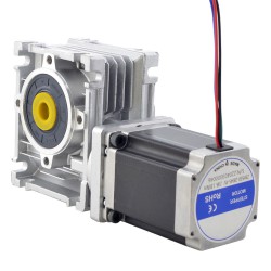 Motorreductor Helicoidal Nema 23 23HS30-2804S-RV30-G7.5 L=76mm con 7.5:1 Reductor Helicoidal