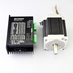 Kit Motor Paso a Paso Nema 34 8,5Ncm 1-MA860H-34HS46 Kit Controlador CNC de 1 Eje