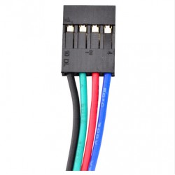 3 Piezas Motor Paso A Paso NEMA 17 3-17HS16-2004S1 45Ncm 4 Alambres con Cable 1m y Conector