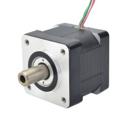 Motor paso a paso de eje hueco Nema 14 14HS14-1254H doble eje 16Ncm 1.25A 4Alambres