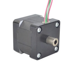 Motor paso a paso de eje hueco Nema 14 14HS14-1254H doble eje 16Ncm 1.25A 4Alambres