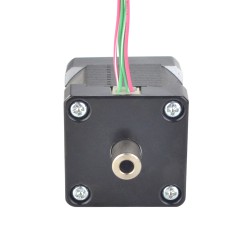 Motor paso a paso de eje hueco Nema 14 14HS14-1254H doble eje 16Ncm 1.25A 4Alambres