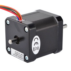 Motor Paso A Paso Nema 17 de Doble Eje 17HM19-0406D 12V 0,9 deg 32Ncm 6 Alambres