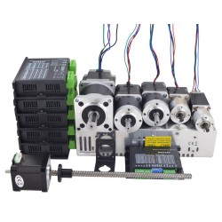 Kit de paquete de robot de código abierto AR3 con motor paso a paso, controlador, fuente de poder y soporte