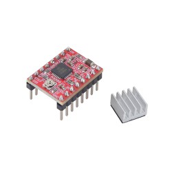 5 Unidades/Paquete A4988 Módulo de Controlador Paso A Paso con Disipador de Calor (Para Impresora 3D Reprap)