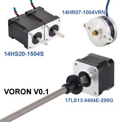 Kit Motores Paso a Paso Para VORON 0.1 Kit (14HS20-1504S & 14HR07-1004VRN & 17LS13-0404E-200G)