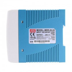 Meanwell MDR-20-24 Fuente de poder riel DIN 24VCC 1A 20W