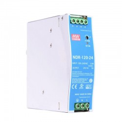 Meanwell NDR-120-24 Fuente de poder riel DIN 24VCC 5A 120W