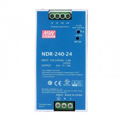 Meanwell NDR-240-24 Fuente de poder riel DIN 24VCC 10A 240W