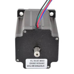 Motor Paso A Paso de Doble Eje Nema 24 24HS34-3504D 3,85V 3,1Nm 4 Alambres