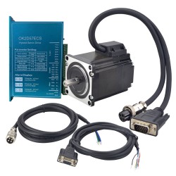 Kit Motor Paso a Paso de Bucle Cerrado Nema 23 1-OK2D57ECS-23HE22 1,2Nm 4A con Controlador y Cable