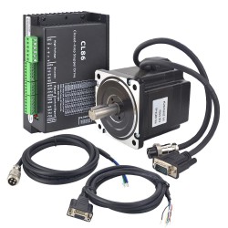 Kit Motor Paso a Paso de Bucle Cerrado Nema 34 1-CL86-P45 4,5Nm 6,0A con Controlador y Cable