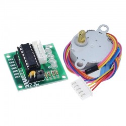 Motor a paso PM con engranajes 28BYJ-48 de 5 V/12 V + placa controladora de paso a paso ULN2003