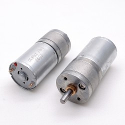 20 piezas Φ24.4mm 6V/12V Motorreductor de CC brushed motor pmdc GM25-370CA con caja de engranajes rectos