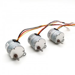 20 piezas motorreductor a paso de CC micro 12V GM25-25BY 7.5° 120mA 500g.cm 4 fases