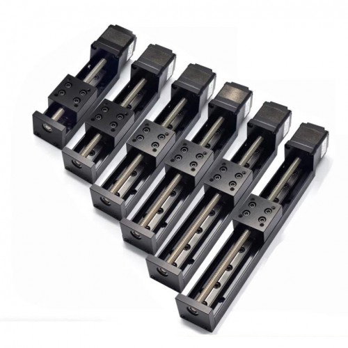 Guia lineal OSP001603, módulo de guía lineal, carrera 50 mm a 300 mm con kit motor Nema 11