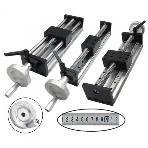 Módulo de husillo lineal de bolas manual OSP001605, mesa deslizante CNC con volante