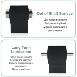 Reductores de engranajes cónicos en ángulo recto Nema 17, relación 2:1/3:1/5:1 para motor paso a paso Nema 17