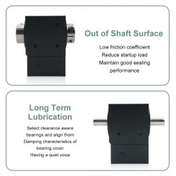 Reductores de engranajes cónicos en ángulo recto Nema 34 relación 2:1/3:1/5:1 para motor paso a paso NEMA 34/servomotor de 80 mm