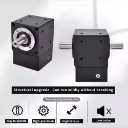 Reductores de engranajes cónicos en ángulo recto Nema 34 relación 2:1/3:1/5:1 para motor paso a paso NEMA 34/servomotor de 80 mm