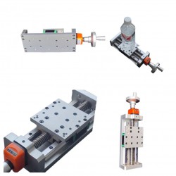 Etapa autoblocante manual CNC, plataforma de posición Z, módulo de tornillo trapezoidal con pantalla digital
