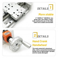 Etapa autoblocante manual CNC, plataforma de posición Z, módulo de tornillo trapezoidal con pantalla digital