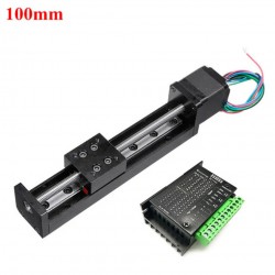 Mini plataforma lineal motorizada OSP001602, mesa deslizante CNC con motor paso a paso Neme 11 y driver TB6600