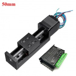 Mini plataforma lineal motorizada OSP001602, mesa deslizante CNC con motor paso a paso Neme 11 y driver TB6600