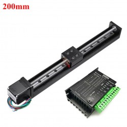 Mini plataforma lineal motorizada OSP001602, mesa deslizante CNC con motor paso a paso Neme 11 y driver TB6600
