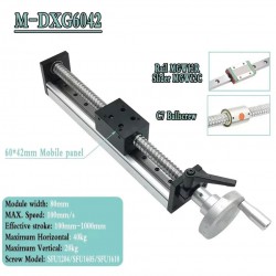 Módulo de husillo lineal de bolas manual OSP001605, mesa deslizante CNC con volante