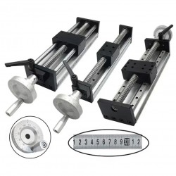 Módulo de husillo lineal de bolas manual OSP001605, mesa deslizante CNC con volante
