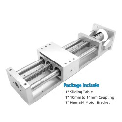 Guía lineal OSP001612, mesa deslizante CNC compatible con motor paso a paso Nema 23/34