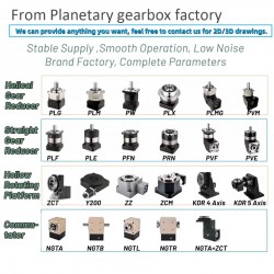 Reductor planetarios Nema 34 serie PLF090, relación 3:1 - 100:1 para motor paso a paso NEAM34, servomotor de 80 mm y 750 W