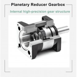 Reductor planetarios Nema 23 serie DLF, relación 4:1 - 100:1, entrada de 1/4