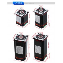 Motor paso a paso de circuito cerrado integrado Nema 23 OSP001653 de 1,2 Nm/2 Nm/2,5 Nm/3 Nm con variador y codificador
