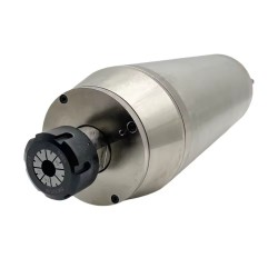 Kit de motor de husillo refrigerado por agua 5,5 kW, 220V/380V, JGD-125-ER32 + H100-5.5 con variadores de frecuencia, bomba de agua, 13 pinzas ER32 y soporte