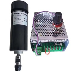 Kit de motor de husillo CNC refrigerado por aire 500W, 110V/220V, OSP001716, 12000rpm, con variadores de frecuencia y 13 pinzas ER11