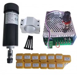 Kit de motor de husillo CNC refrigerado por aire 500W, 110V/220V, OSP001716, 12000rpm, con variadores de frecuencia y 13 pinzas ER11