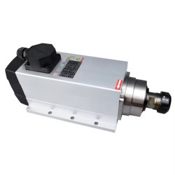 Motor de husillo CNC refrigerado por aire GDZ120x103-6, 220V/380V, 6kW, 18000rpm, pinza ER32, 400 Hz