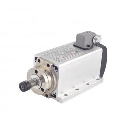Motor de husillo CNC refrigerado por aire Huajiang-1.5kW, 110V/220V, 1,5kW, 24000rpm, pinza ER11/ER16, 400Hz, con enchufe de aviación