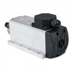 Motor de husillo CNC refrigerado por aire Huajiang-1.5kW, 110V/220V, 1,5kW, 24000rpm, pinza ER11/ER16, 400Hz, con enchufe de aviación