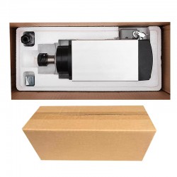 Motor de husillo CNC refrigerado por aire Huajiang-1.5kW, 110V/220V, 1,5kW, 24000rpm, pinza ER11/ER16, 400Hz, con enchufe de aviación