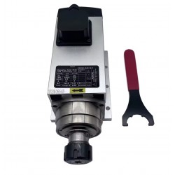 Motor de husillo CNC refrigerado por aire GDZ120x103-4.5, 220V/380V, 4,5kW, 18000rpm/24000rpm, pinza ER32, 400Hz