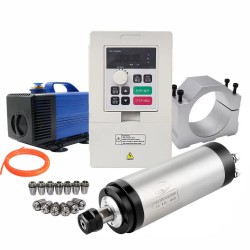 Kit de motor de husillo refrigerado por agua 2,2 kW, 110V/220V/380V, OSP001699, con variadores de frecuencia, bomba de agua, 13 pinzas ER20 y soporte