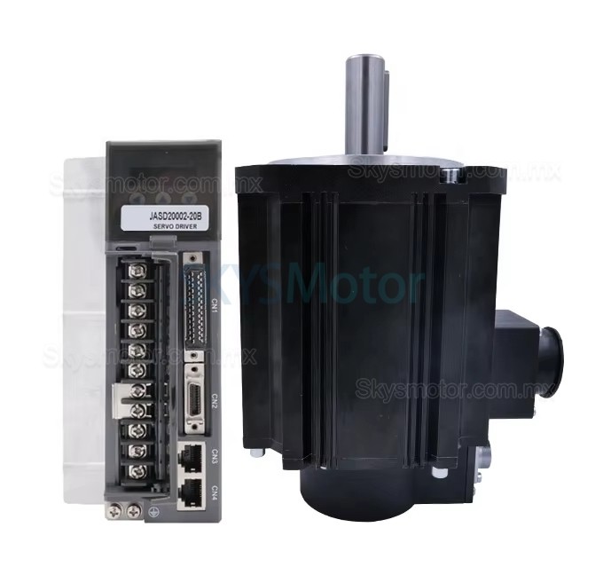 Kit servomotor CA 220V 2,0kW 130JASM520220K-17B+JASD20002-20B 9,55Nm 220V 2000RPM 10,2A, con driver servo JASD20002-20B